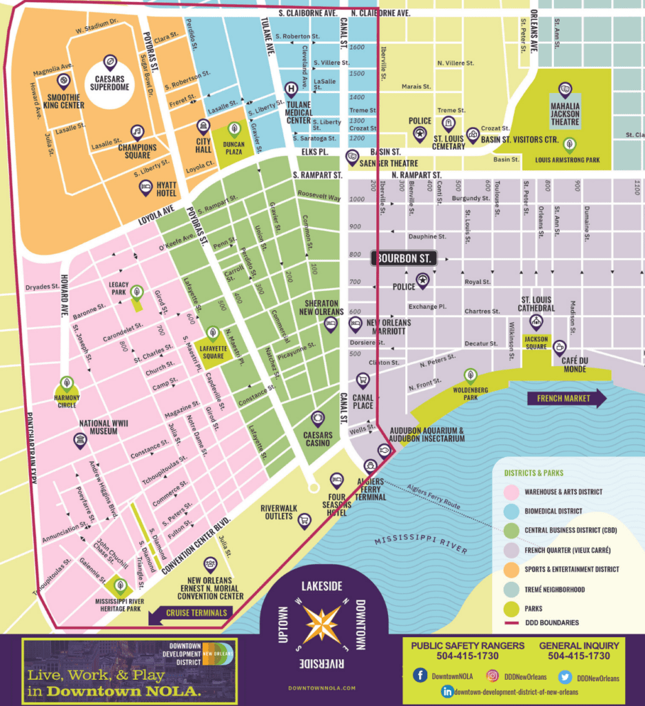 Downtown Map | Downtown New Orleans